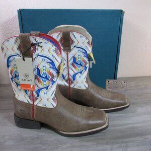 Ariat Youth Kid's San Angelo VentTek Boot Toasty Tan/Bright Saddle Blanket